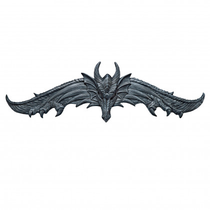 Toscano - Hardwick Dragon Sculptural Wall Pediment