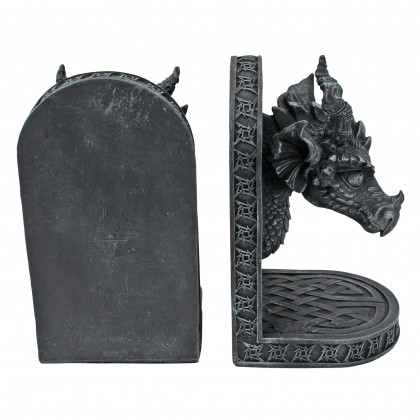 Toscano - Gray Friar Medieval Dragon Bookend Pair in Designer Resin
