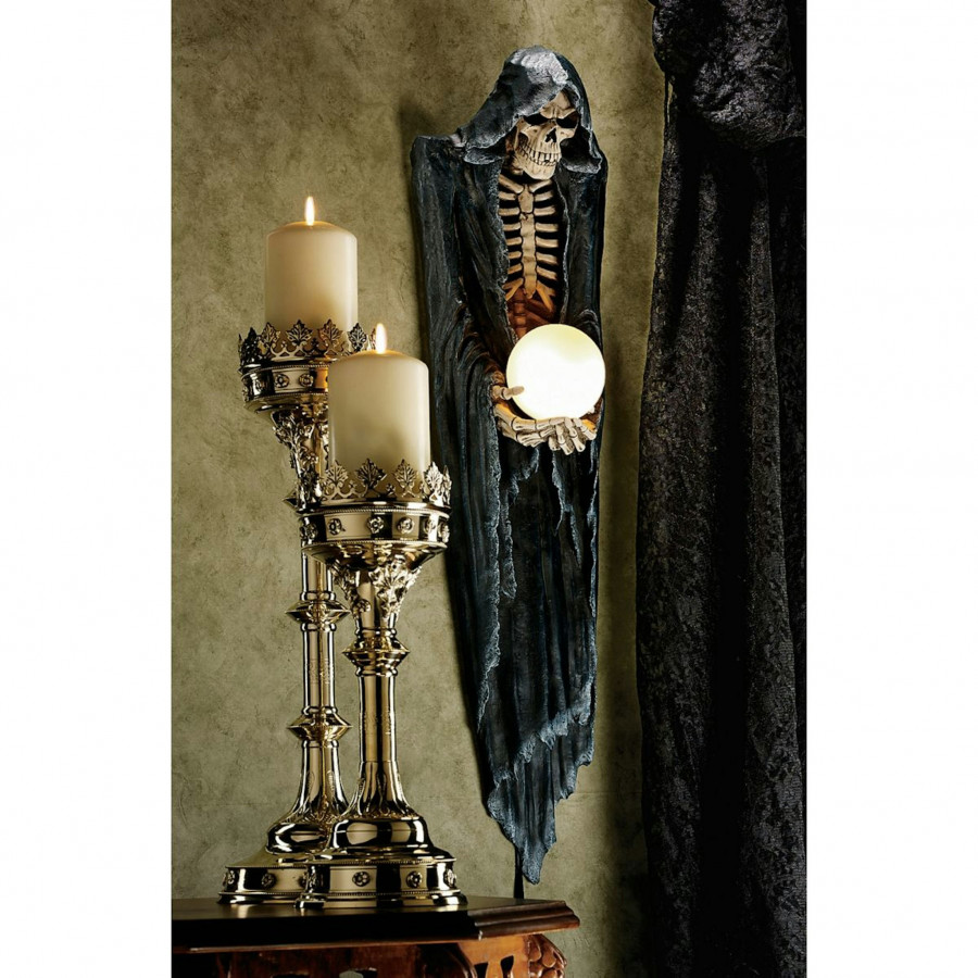 Toscano - The Grim Reaper Illuminated Wall Sculpture