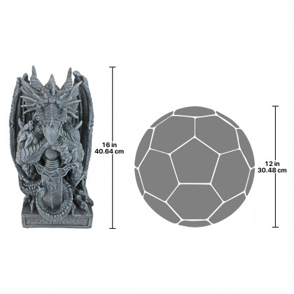 Toscano - Sword the Arthurian Dragon Statue