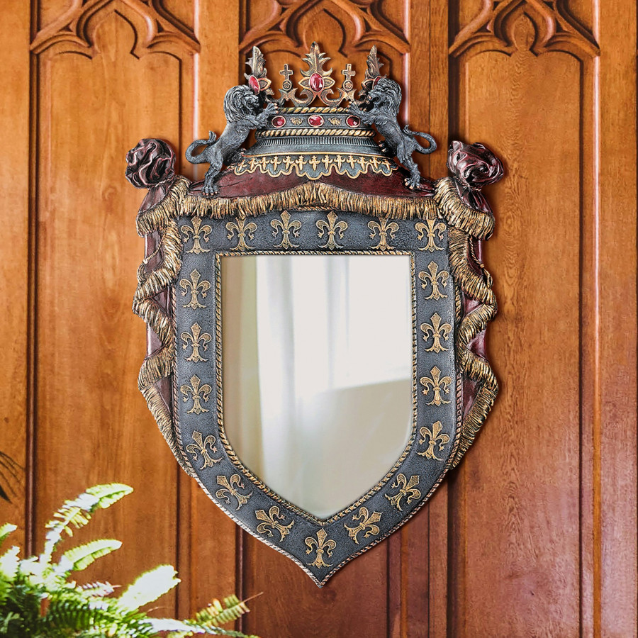 Toscano - Chateau Saint Roche Sculptural Wall Mirror in Designer Resin