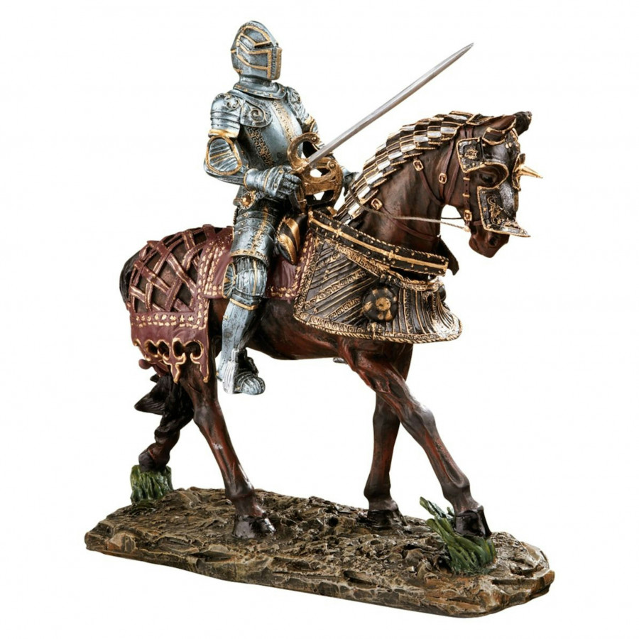 Toscano Knights of Blenheim Palace Knight Sculpture - Red