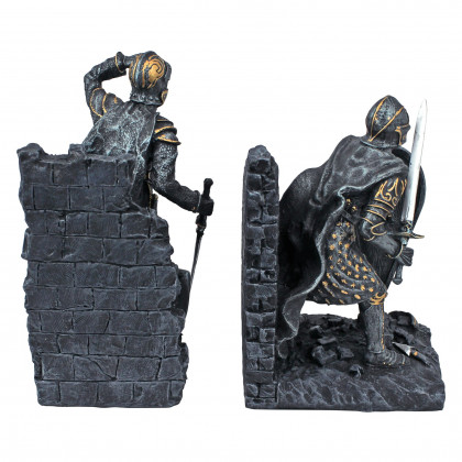 Toscano - Arthurian Knight Bookend Pair in Designer Resin