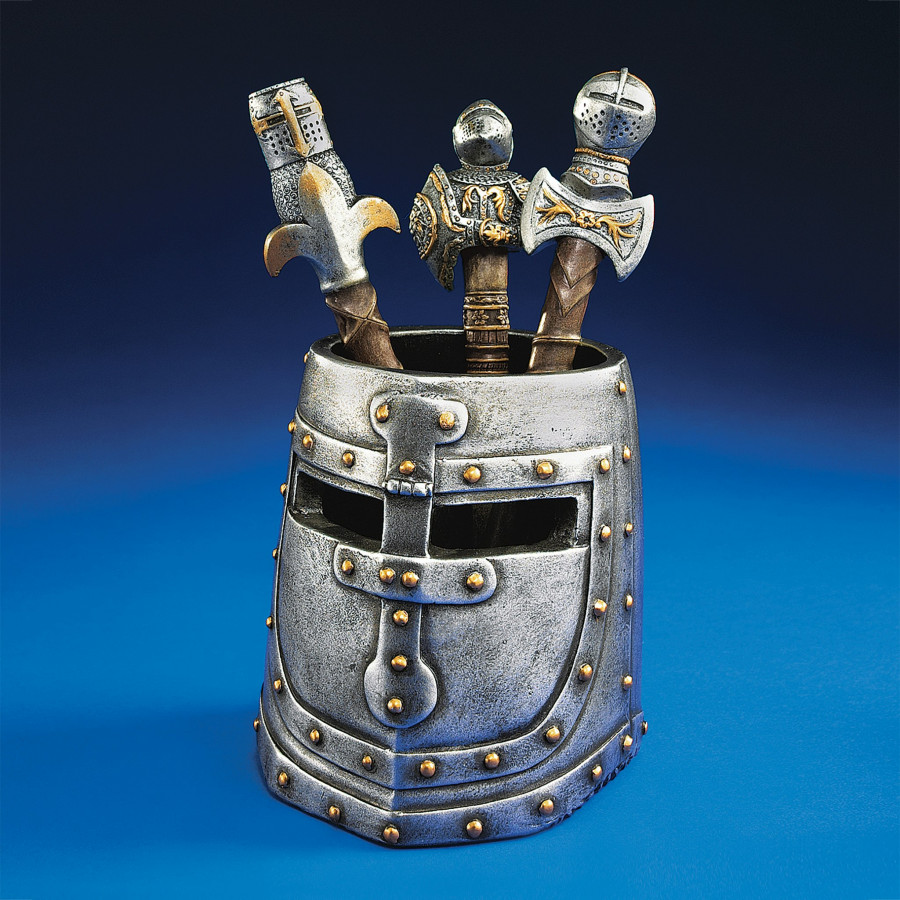Toscano - Knight Templar Desk Accessory Helmet