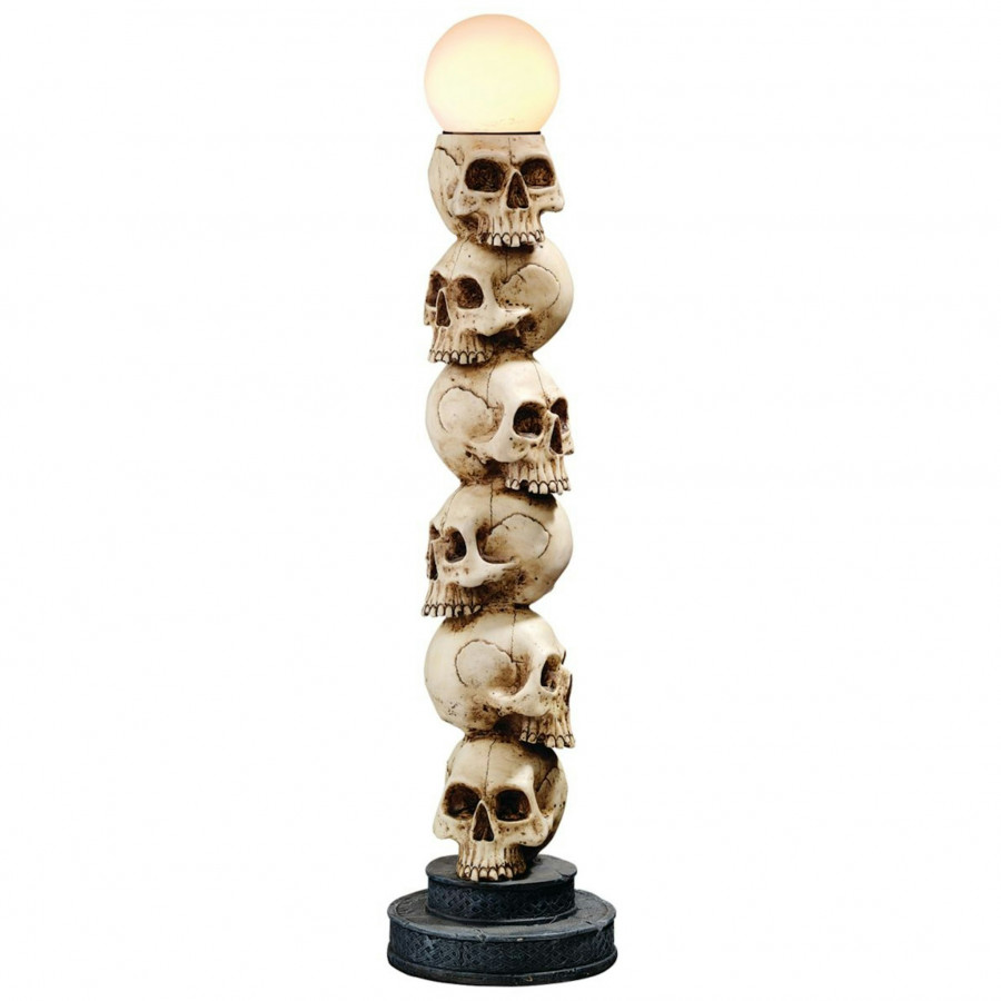 Toscano - Skulls Spire Illuminated Statue