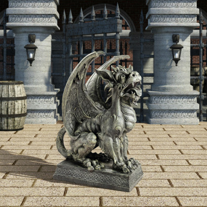 Toscano - Saint Ambrose Gate Gargoyle Sentinel Statue