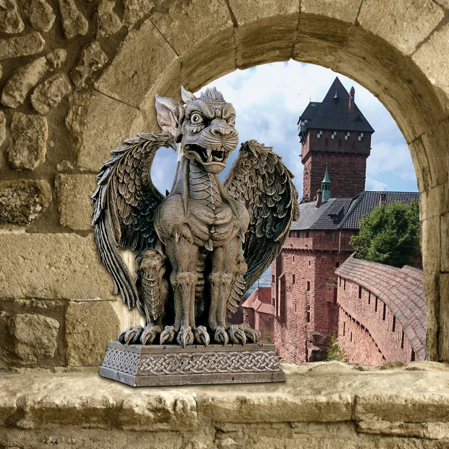 Toscano - Saint Ambrose Gate Gargoyle Sentinel Statue