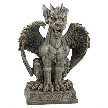 Toscano Saint Ambrose Gate Gargoyle Sentinel Statue - Boden