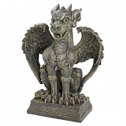 Toscano Saint Ambrose Gate Gargoyle Sentinel Statue - Boden