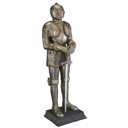 Toscano - Knight Guard Medieval Armor Statue with Sword