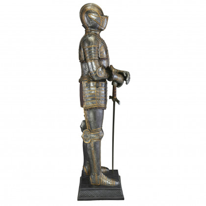 Toscano - Knight Guard Medieval Armor Statue with Sword