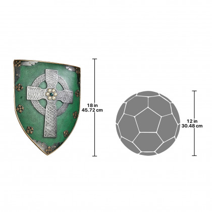 Toscano - Celtic Warriors Sculptural Wall Shield