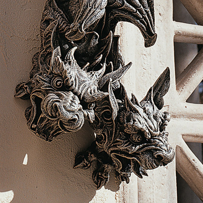Toscano - Double Trouble Gothic Gargoyle Hanging Wall Sculpture