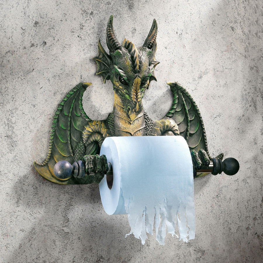Toscano - Tissue Tyrant Dragon Bathroom Toilet Paper Holder