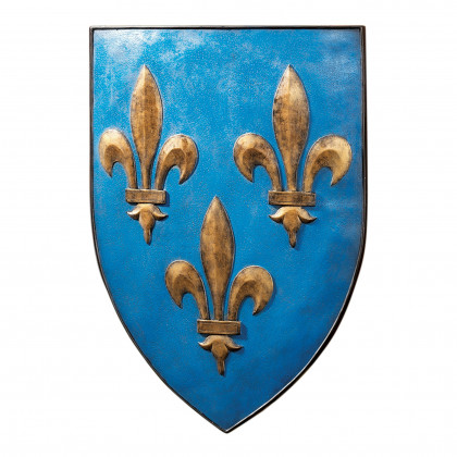 Toscano - Grand Arms of France Sculptural Wall Shield in Fleur-de-Lis