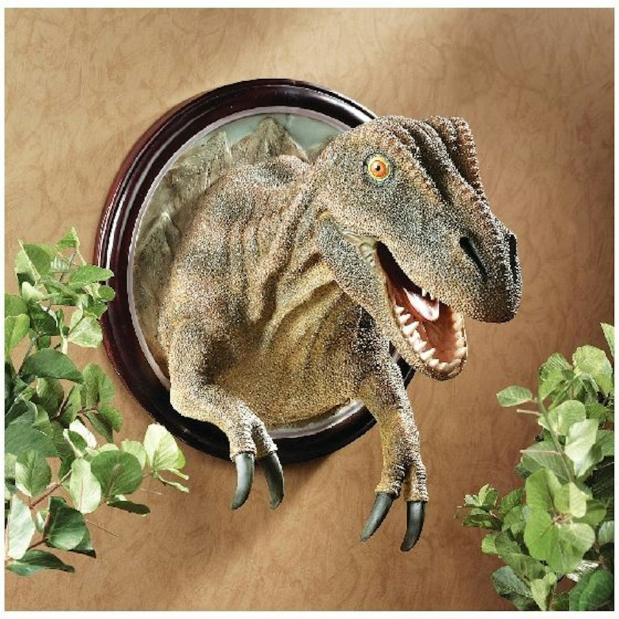Toscano - T-Rex Dinosaur Trophy Wall Sculpture