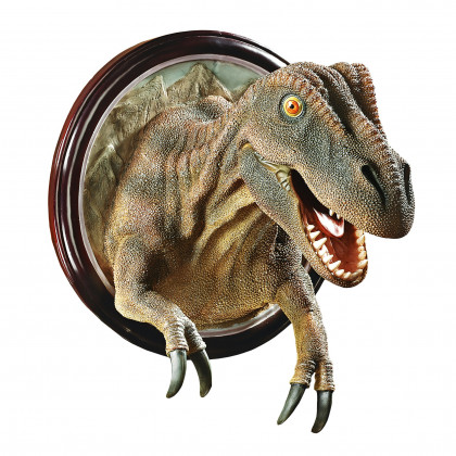 Toscano - T-Rex Dinosaur Trophy Wall Sculpture