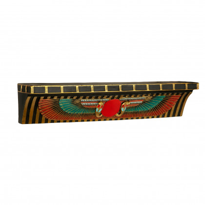 Toscano - Sacred Ur-Uatchi Ceremonial Offering Pediment Wall Shelf in Designer Resin
