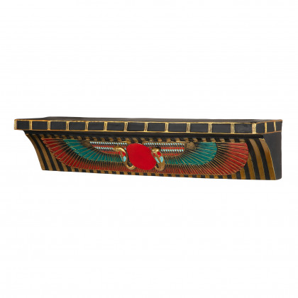 Toscano - Sacred Ur-Uatchi Ceremonial Offering Pediment Wall Shelf in Designer Resin