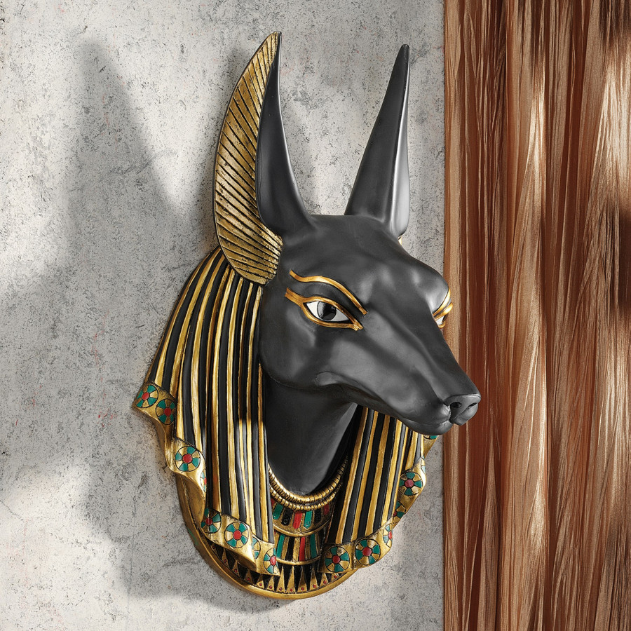 Toscano - Anubis the Egyptian Jackal God Wall Sculpture