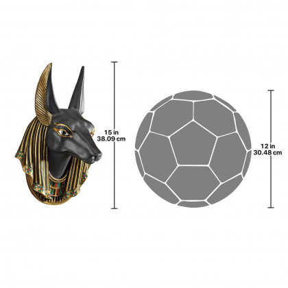 Toscano - Anubis the Egyptian Jackal God Wall Sculpture