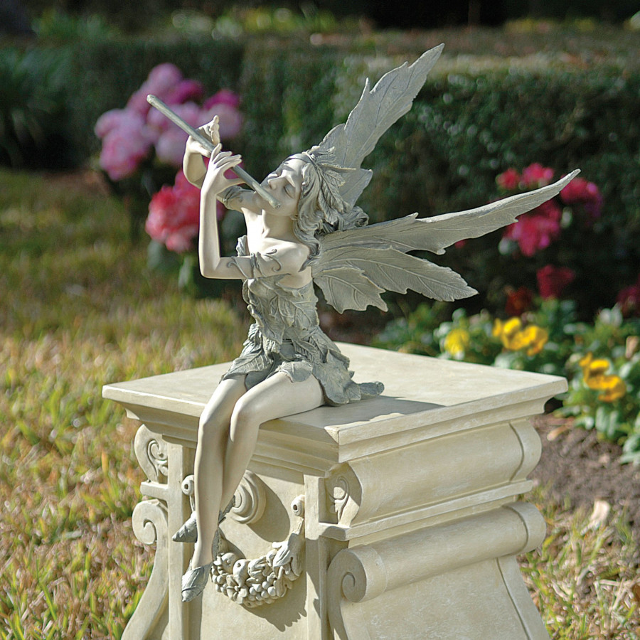 Toscano - Fairy of the West Wind Sitting Statue