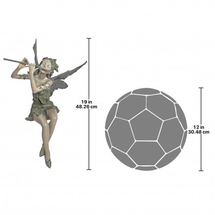 Toscano - Fairy of the West Wind Sitting Statue