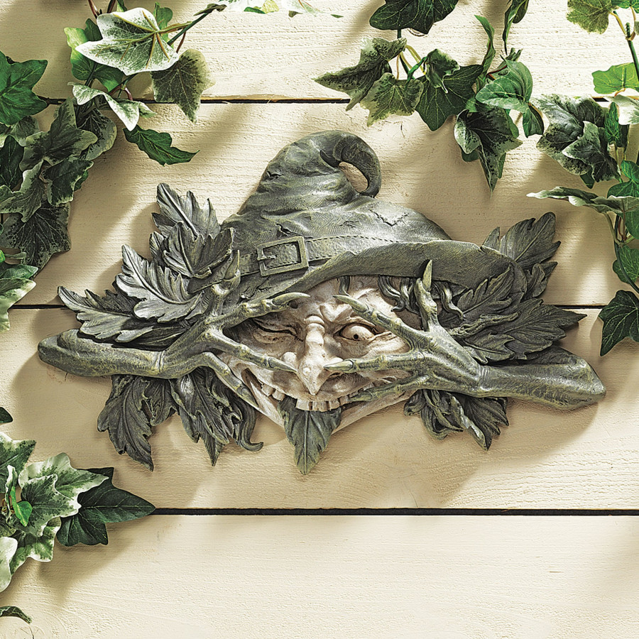 Toscano - The Poison Ivy Forest Witch Greenman Wall Sculpture