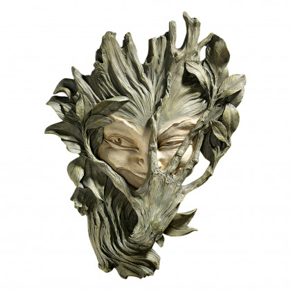 Toscano - Bashful Wood Sprite Greenman Wall Sculpture