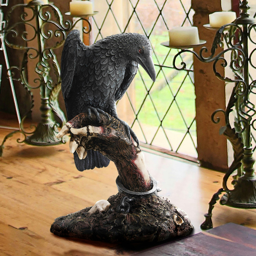Toscano - The Raven Perch Zombie Statue