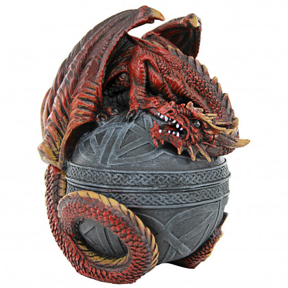 Toscano - Dragon Protector of the Celtic Orb Sculptural Box