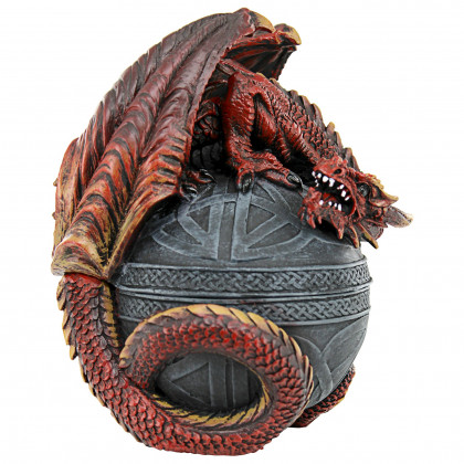 Toscano - Dragon Protector of the Celtic Orb Sculptural Box