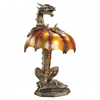 Toscano - Dragon Strike Illuminated Statue