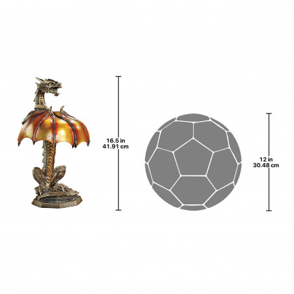 Toscano - Dragon Strike Illuminated Statue