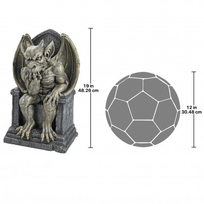 Toscano Hemlock Gargoyle Throne Statue - Large