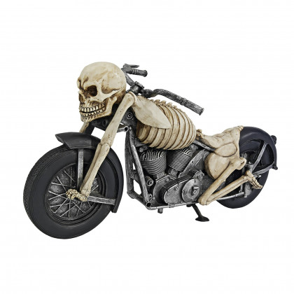 Toscano - Bone Chillin Skeleton Motorcycle Statue