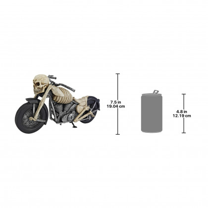 Toscano - Bone Chillin Skeleton Motorcycle Statue