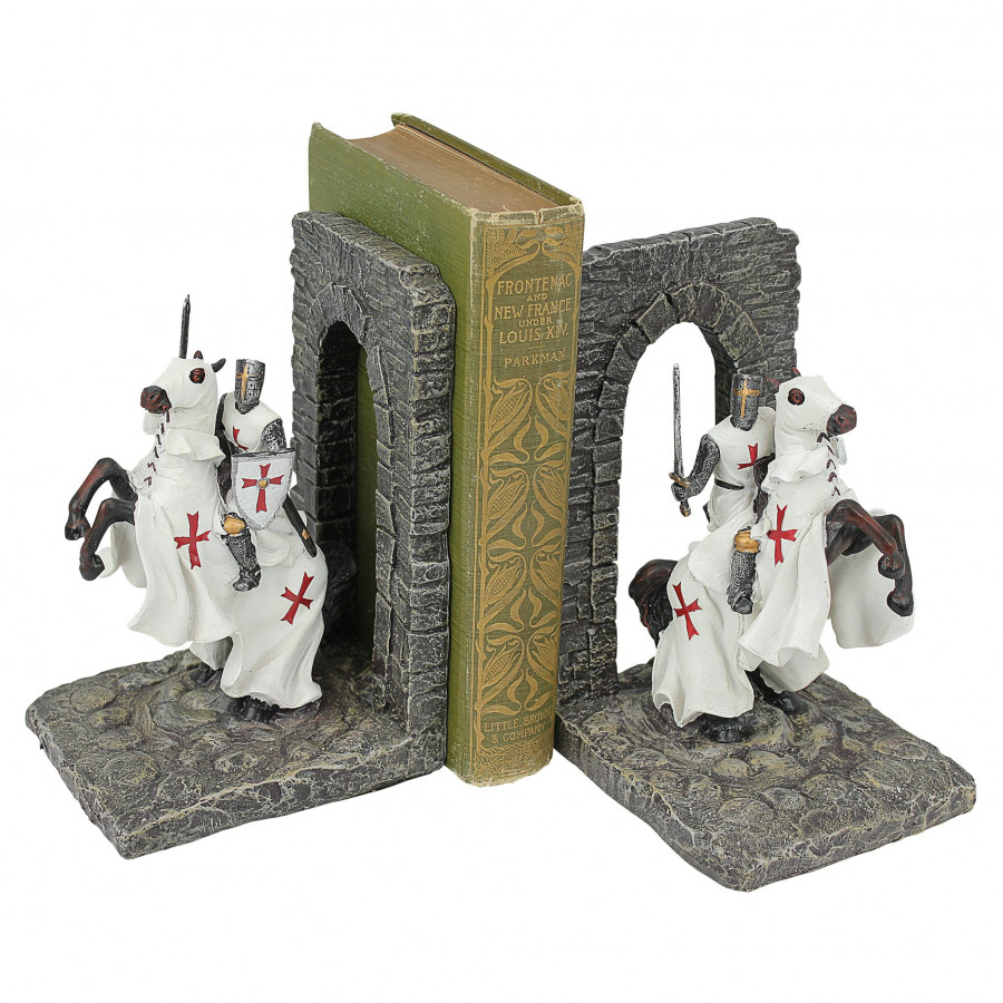 Toscano - Knights of the Digital Realm Sculptural Bookends Pair in Designer Resin