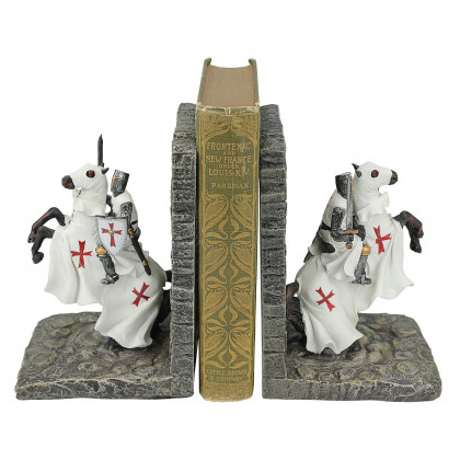 Toscano - Knights of the Digital Realm Sculptural Bookends Pair in Designer Resin