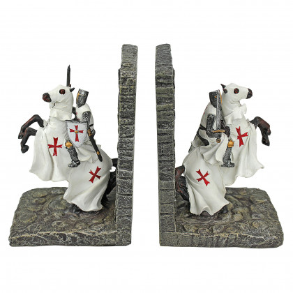 Toscano - Knights of the Digital Realm Sculptural Bookends Pair in Designer Resin