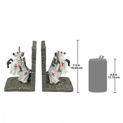 Toscano - Knights of the Digital Realm Sculptural Bookends Pair in Designer Resin
