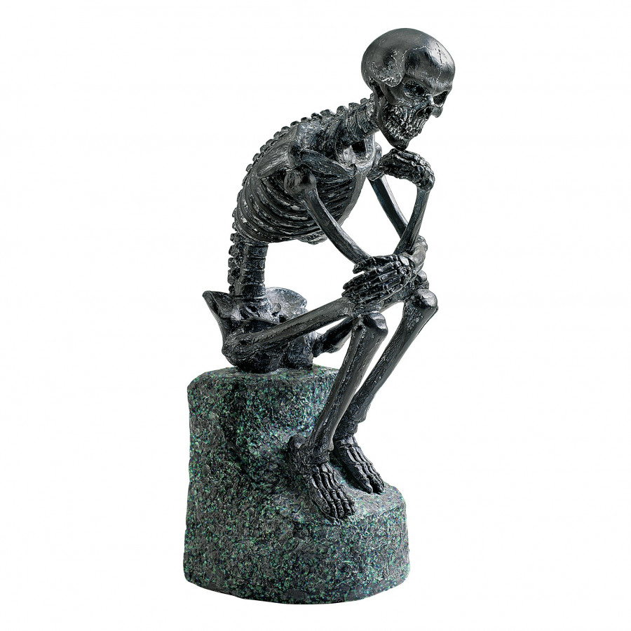 Toscano - The Skeleton Thinker Statue