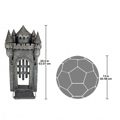 Toscano - The Medieval Castle at Pierrefonds Gothic Wall Sculpture