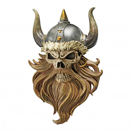 Toscano - The Skull of Valhalla Viking Warrior Wall Sculpture