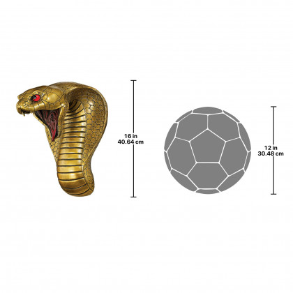 Toscano - Egyptian Cobra Goddess Snake Wall Sculpture