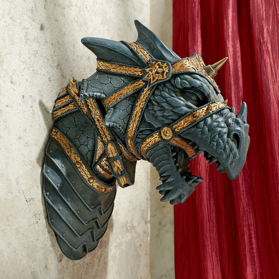 Toscano - War Dragon Gothic Wall Sculpture