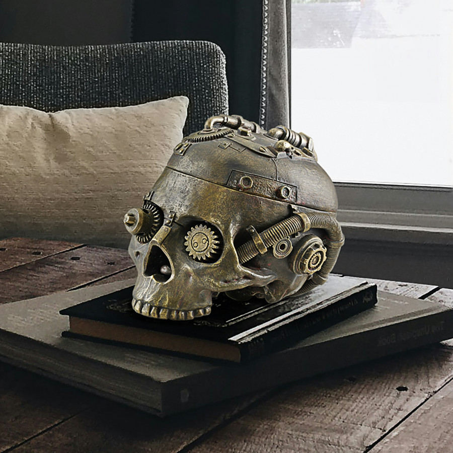 Toscano - Steampunk Skull Containment Vessel