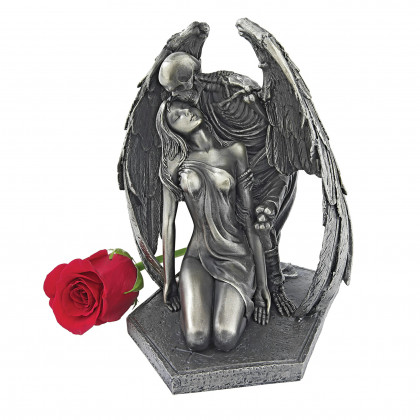 Toscano - Kiss of Death Winged Skeleton Statue