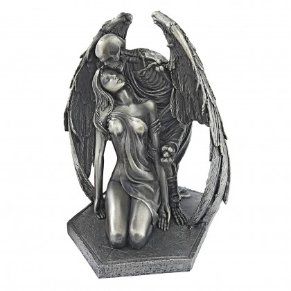 Toscano - Kiss of Death Winged Skeleton Statue