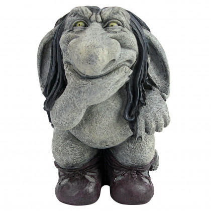 Toscano - Pondering Sylvester the Cynical Gnome Troll Statue